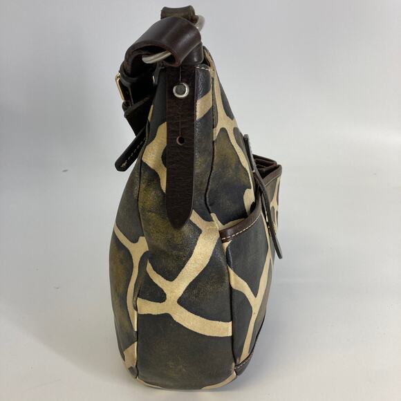 DOONEY & BOURKE ANIMAL PRINT LEATHER SHOULDER BAG (ASIS) - Picture 12 of 16